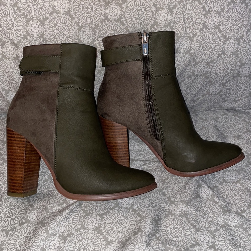Chunky Heel Ankle Booty